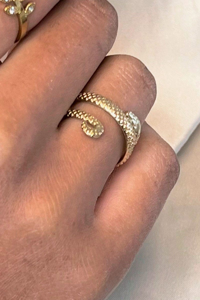 Snake ring Guld