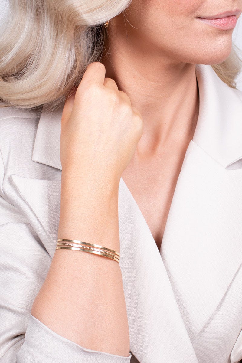 Bangle armbånd Guld