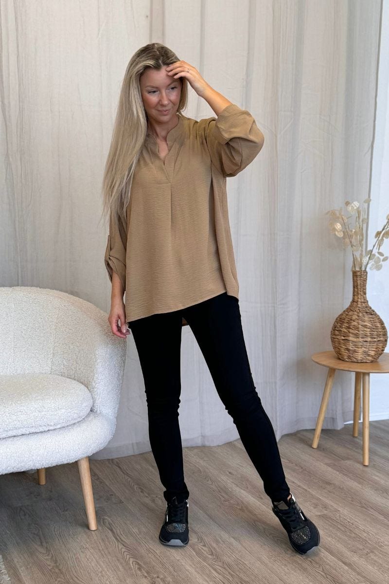 Adeline bluse Camel