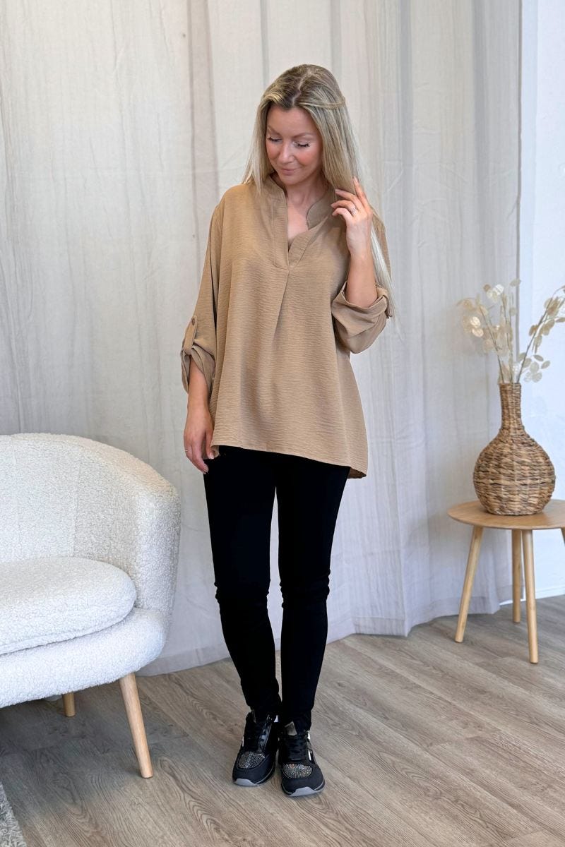 Adeline bluse Camel