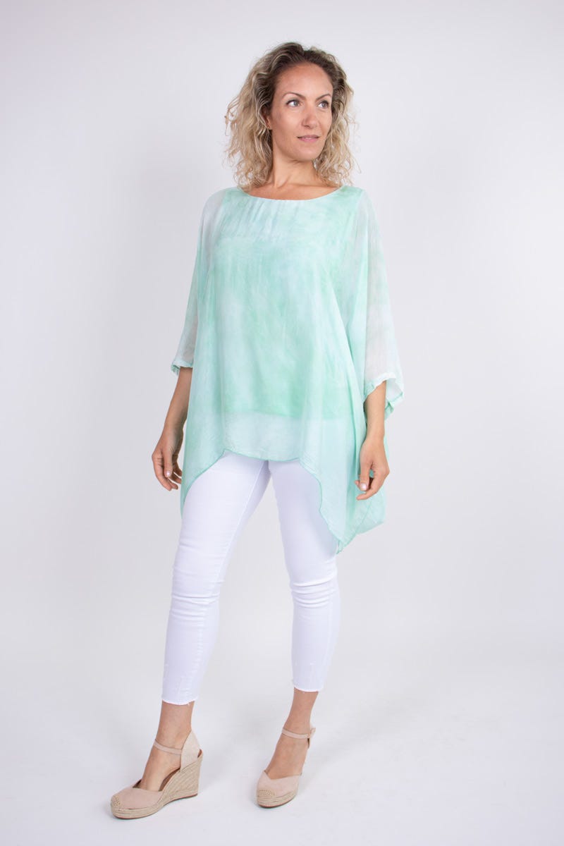 Tunika m. batwing Mint