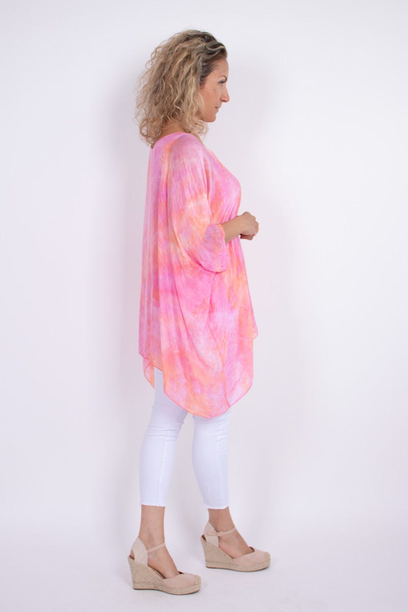 Tunika m. batwing Pink