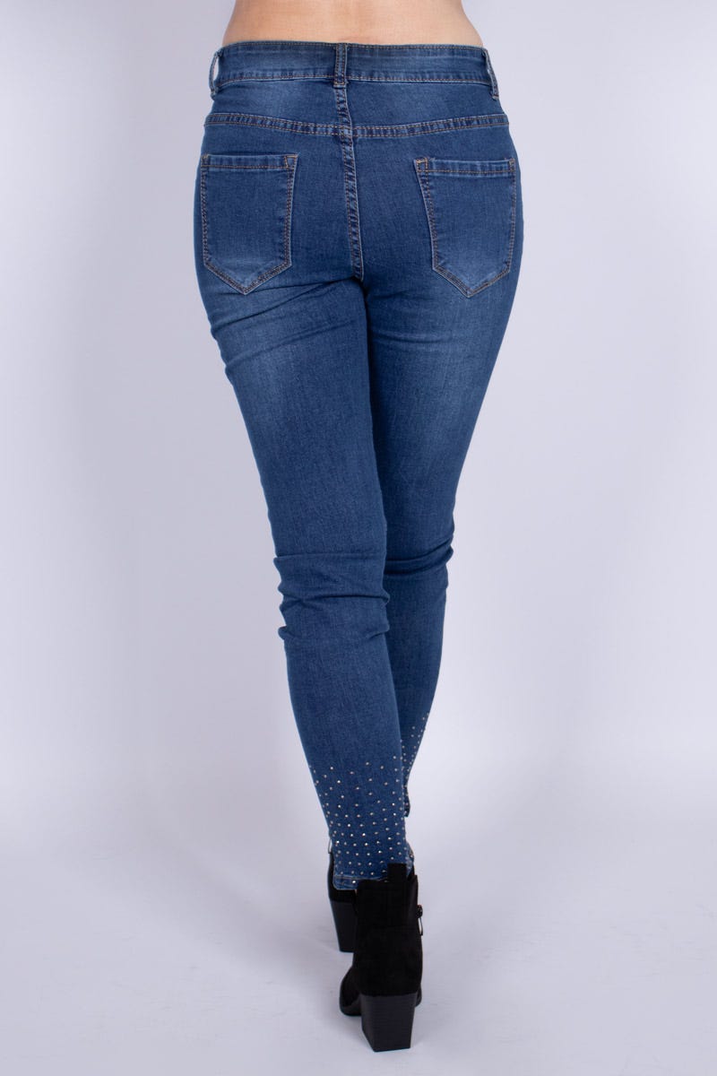 Jeans m. nitter denim