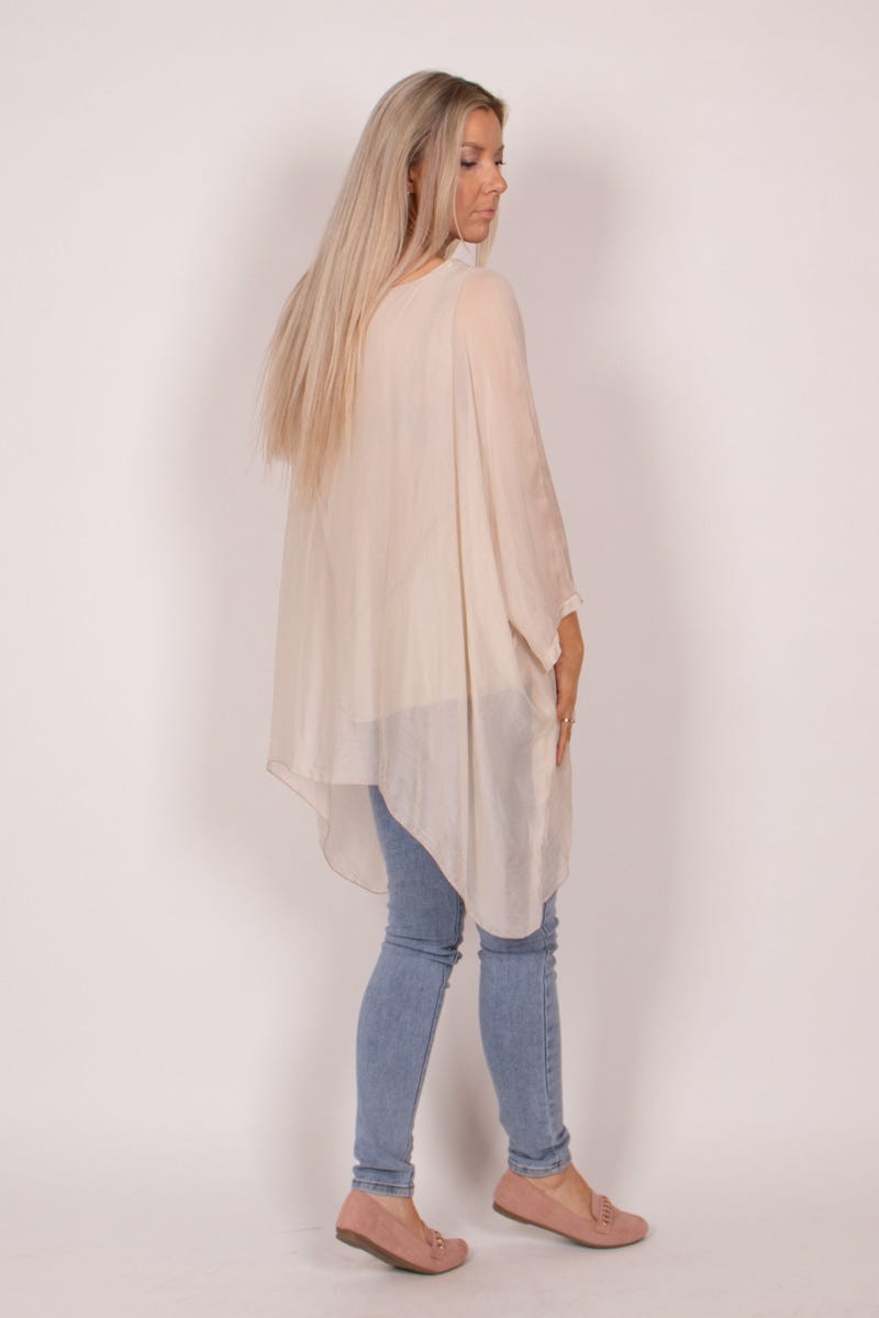 Tunika m. batwing Beige