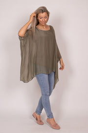 Tunika m. batwing Khaki