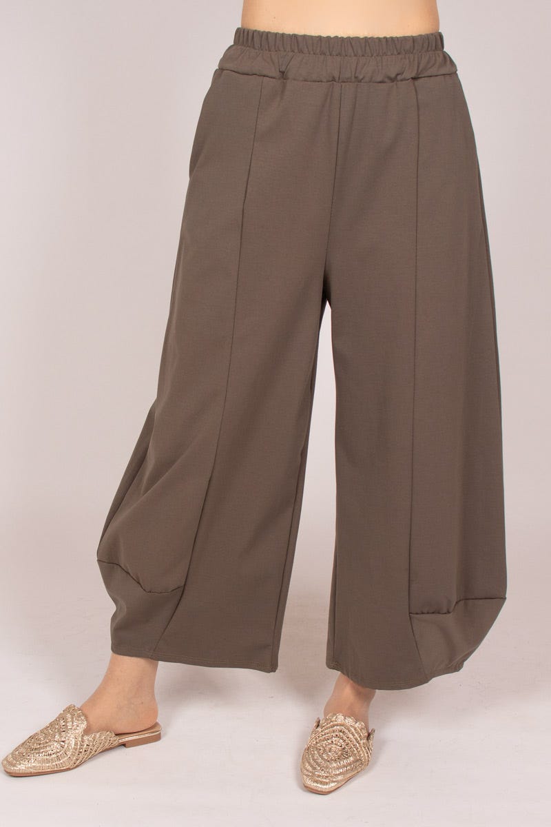 Wide-legged pants Khaki