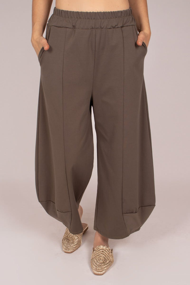 Wide-legged pants Khaki