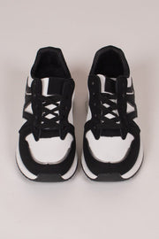 Sneakers m. sølv detaljer Sort