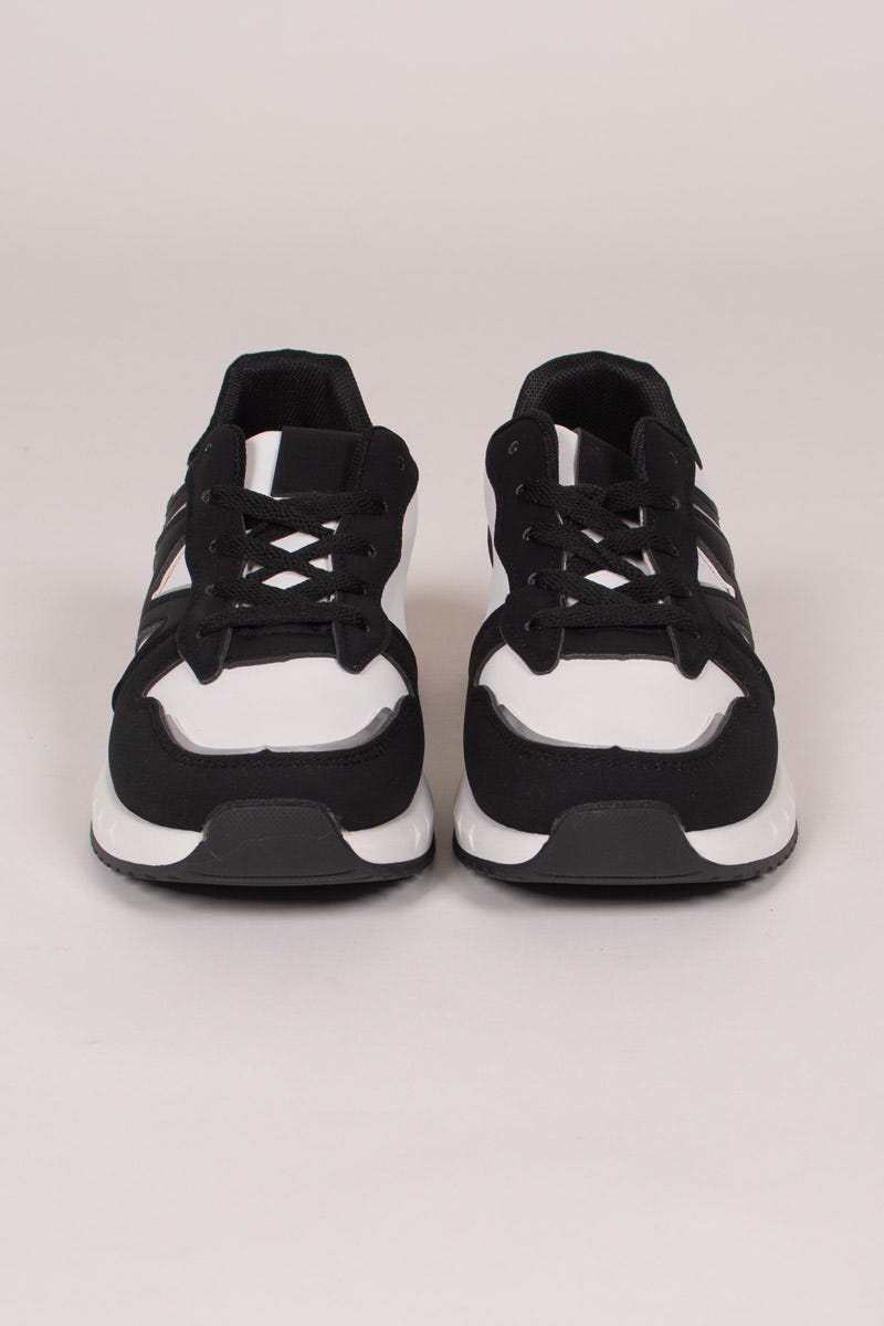 Sneakers m. sølv detaljer Sort