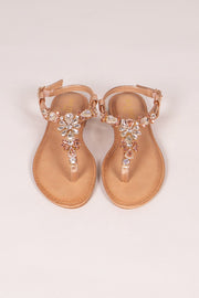 Sandal m. sten Rosa