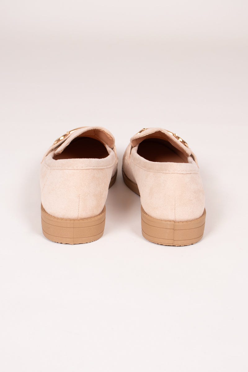 Loafers m. spænde Beige