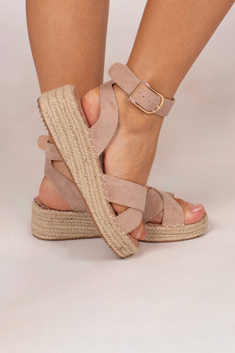 Espadrillos sandaler Beige