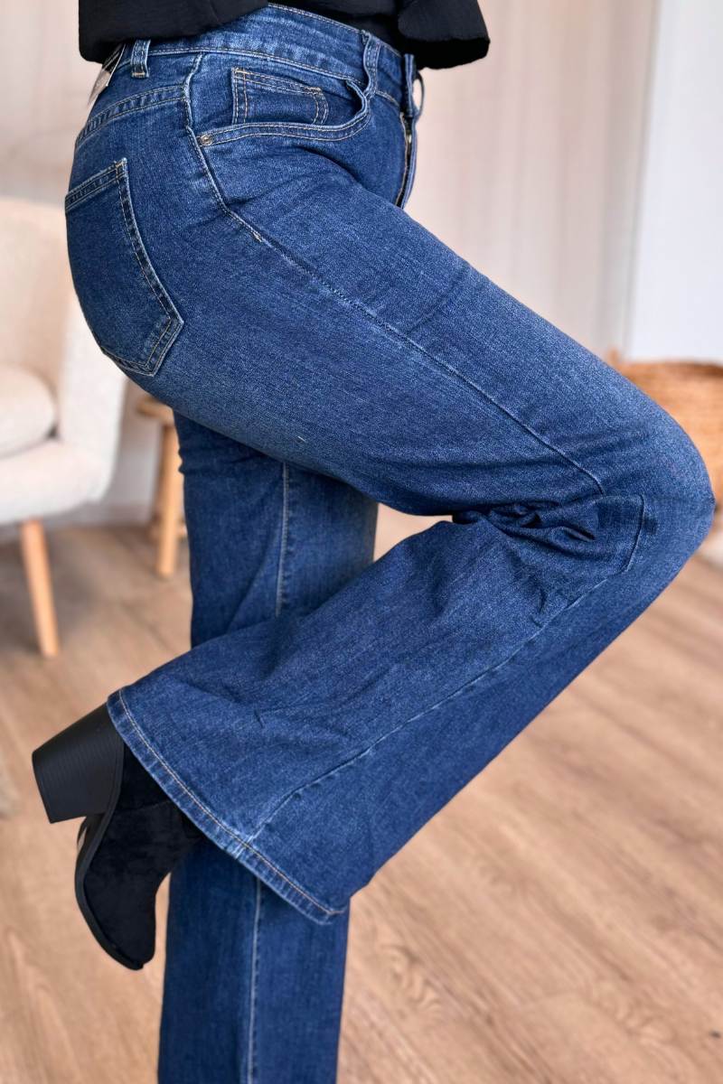 Jeans m. vide ben Denim