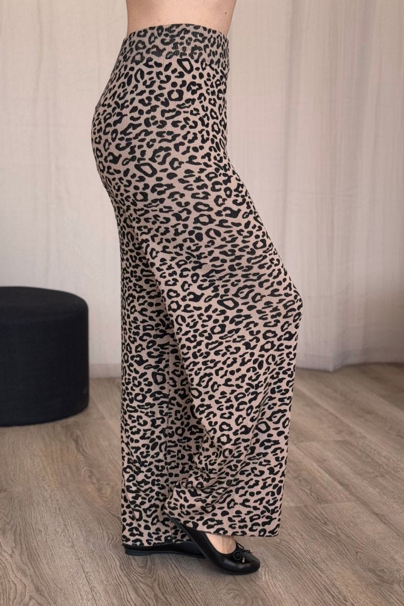 Bukser m. leopardprint