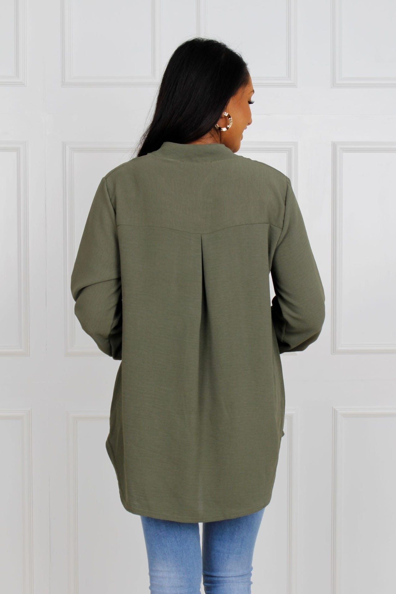 Adeline bluse, khaki