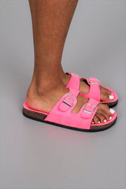 Sandaler med spænder, Pink