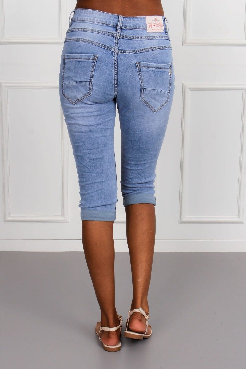 3/4 Jeans m. knapper