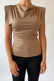 Top i tight fit Camel