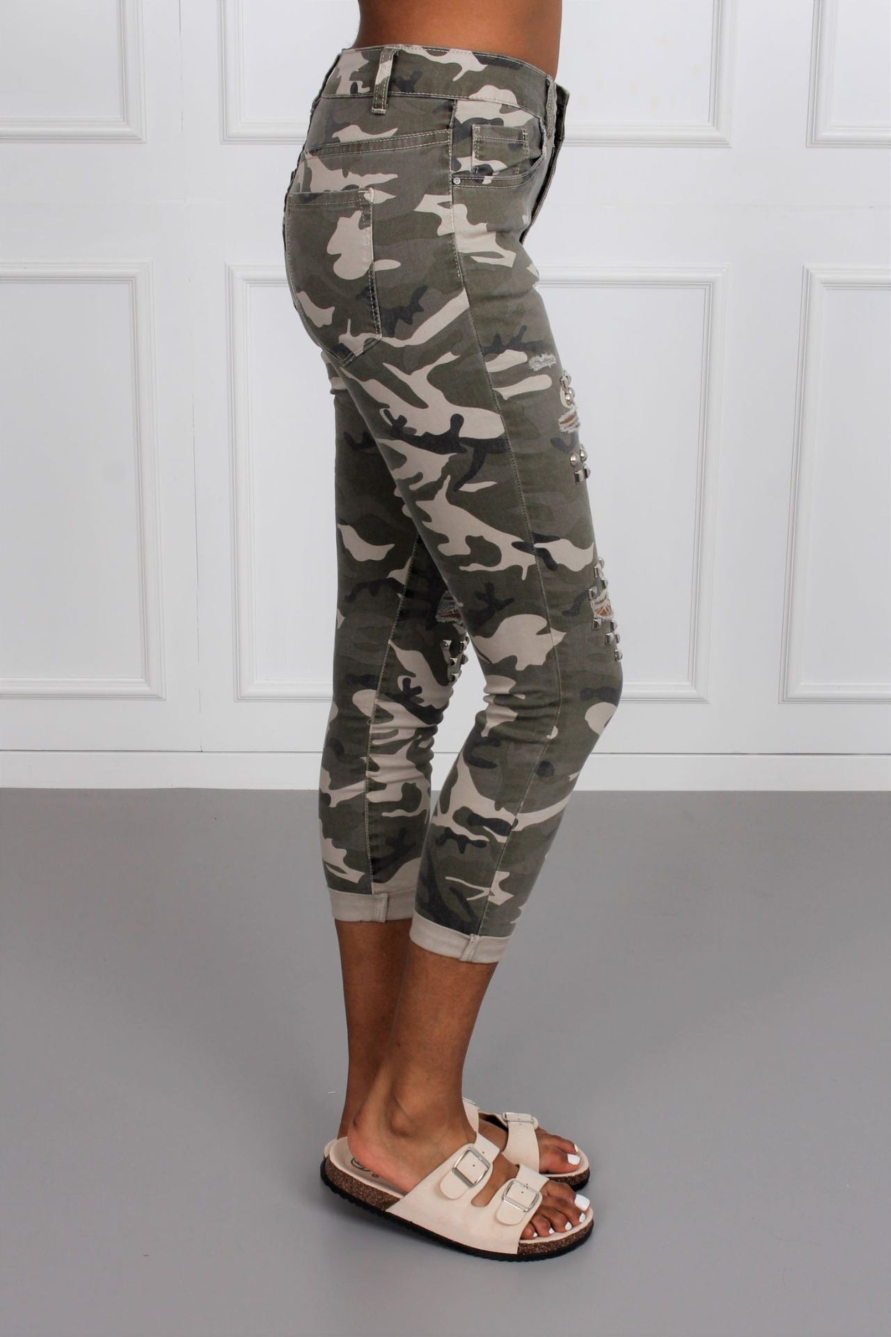 Camouflage jeans m. nitter