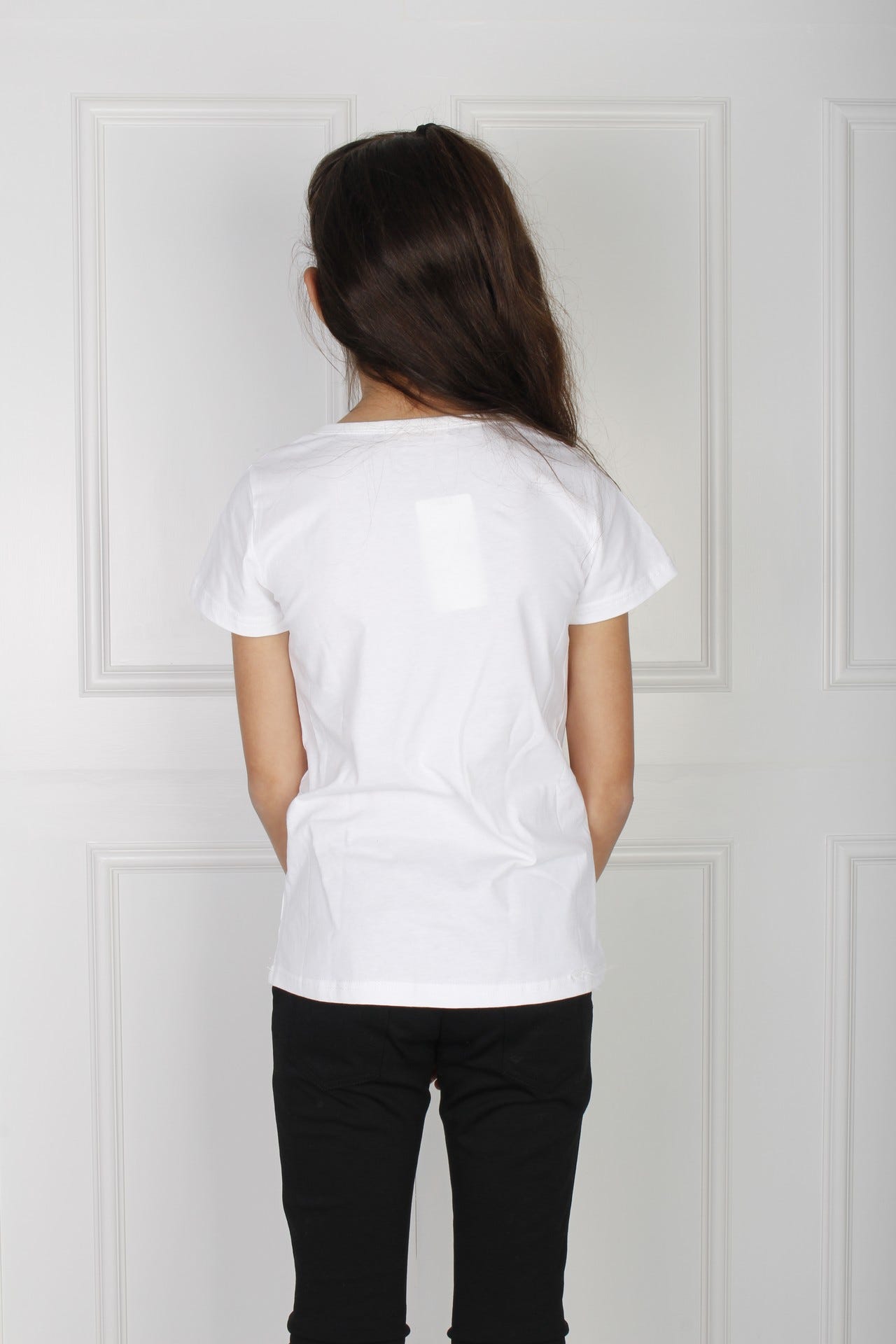 T-shirt med bella motiv, creme