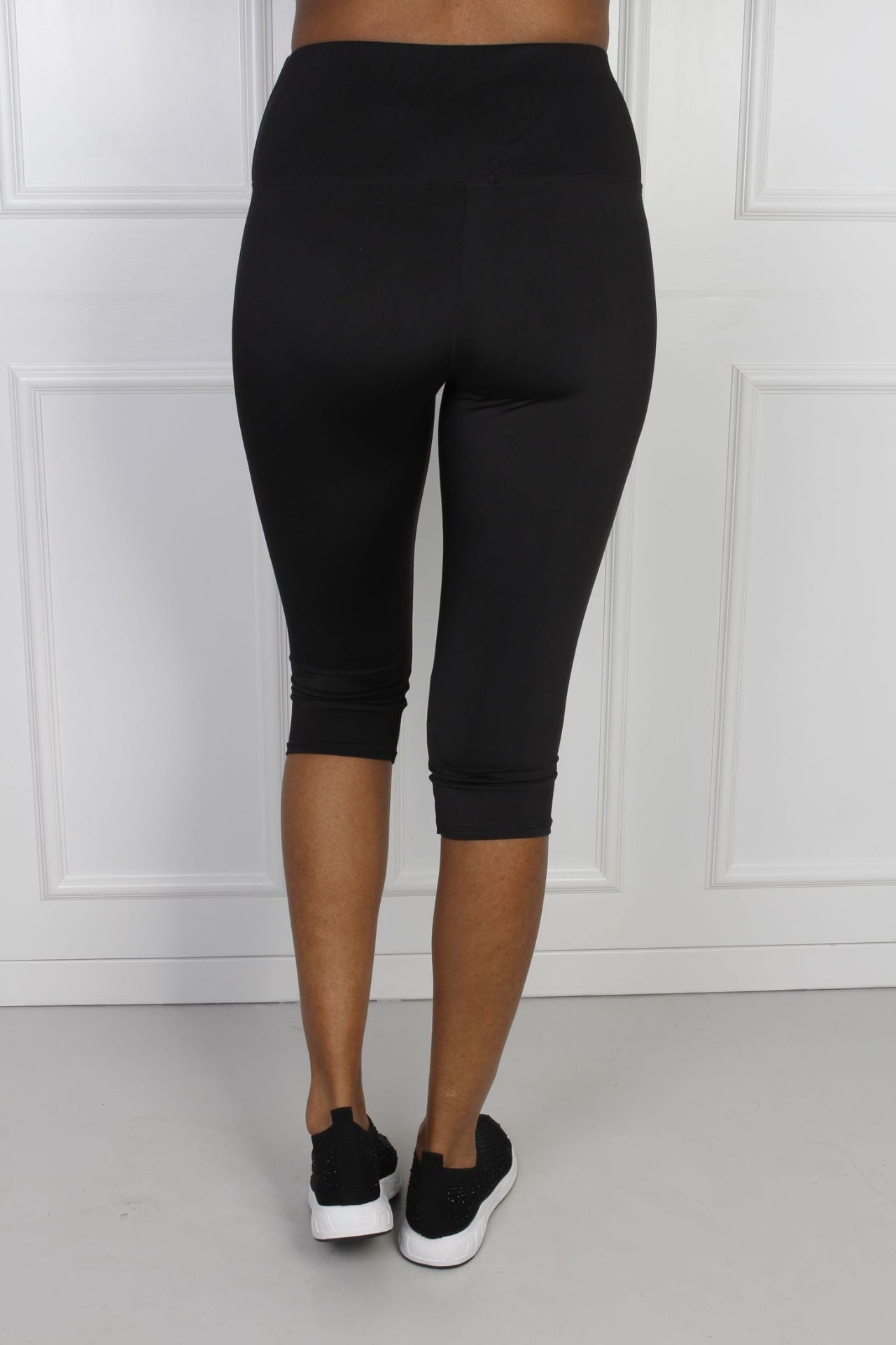 3/4 leggings, sort