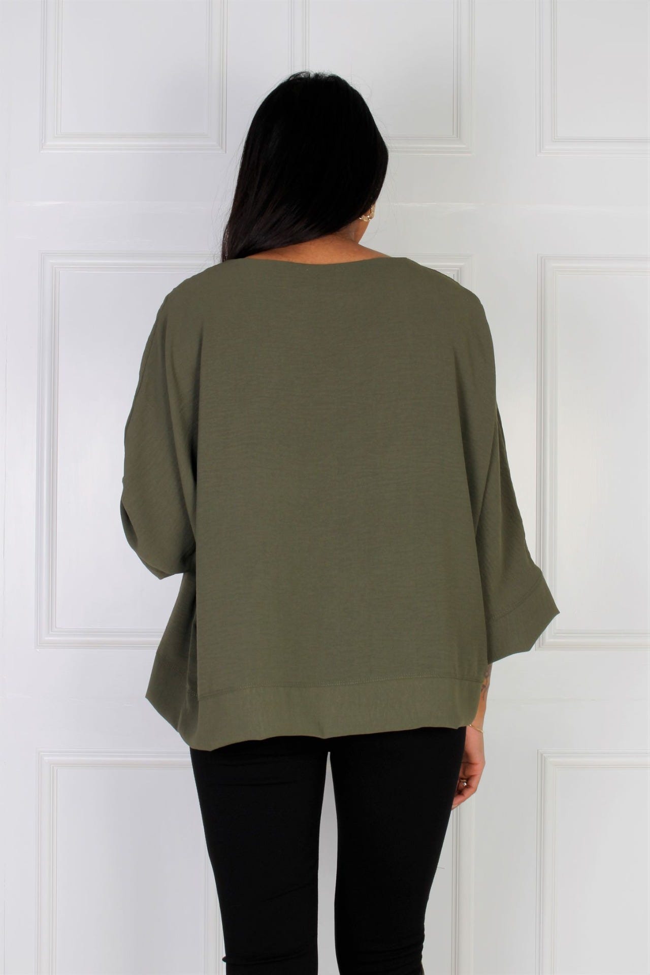 Emma bluse, khaki